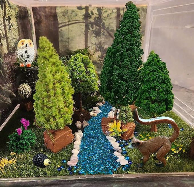 42Pcs Diorama Supplies Kit, Model Trees, Miniature Palm Trees, Architecture Tree - Image 6