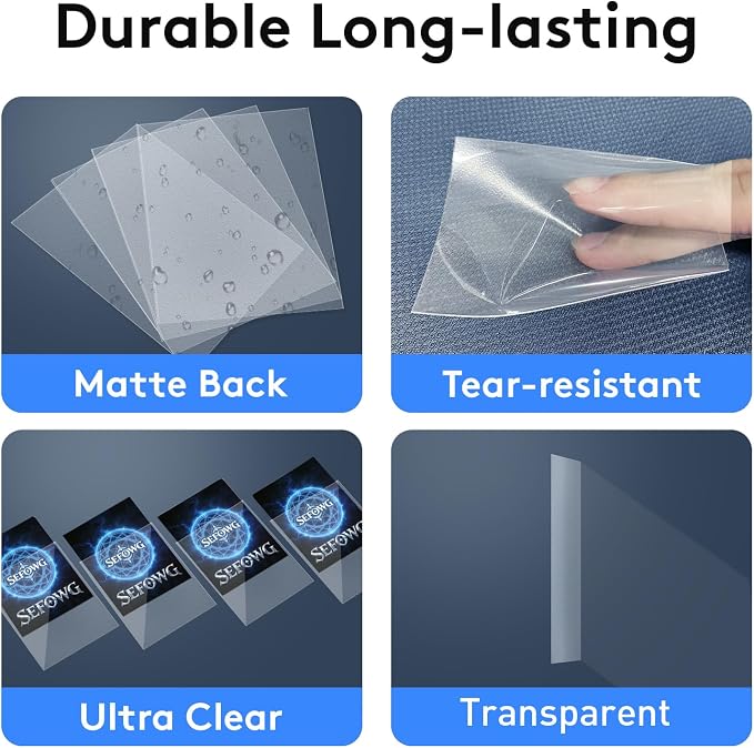 1200 Count Clear Card Sleeves, Matte Card Sleeves, Standard Magic Cards Sleeve - Image 2