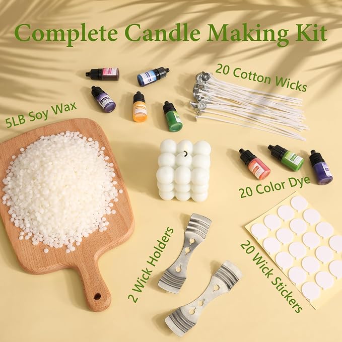 SAEUYVB Soy Wax for Candle Making, 5lbs Natural Soy Wax Pellets - Image 2