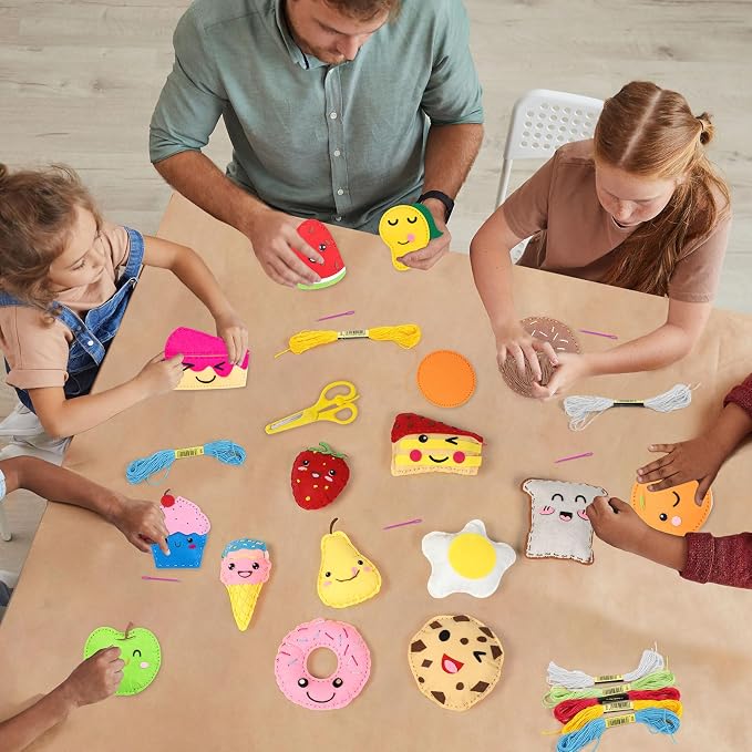 ZOIIWA 16 Sets Food Themed Sewing Kit - Image 5