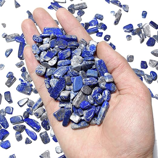 1 Lb Decorative Crystal Pebbles Irregular Shaped Lapis Lazuli Stones Small - Image 3