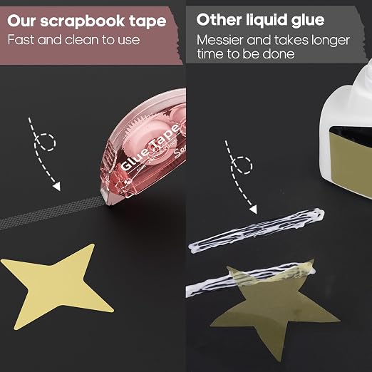 Secopad 12 Pack Scrapbook Tape, Double Sided Tape Roller - Image 3