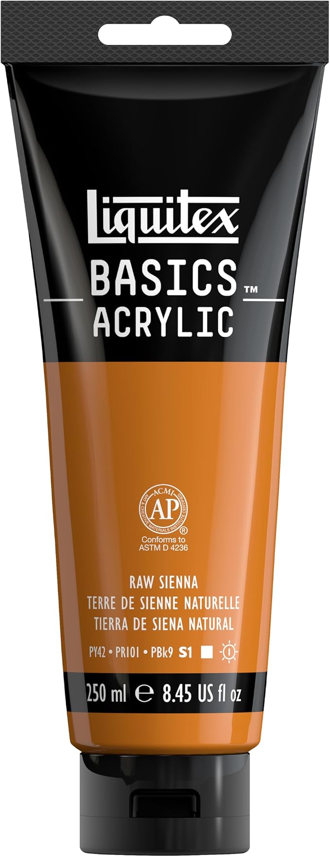 Liquitex BASICS Acrylic Paint, 250ml Tube, Raw Sienna by Liquitex