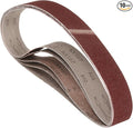 10 Pcs Sanding Belts 2 x 42 Inch 60 Grit Aluminum Oxide Abrasive Sandpaper for Belt Sander Metal Grinding Wood Working Weld Rust Removal