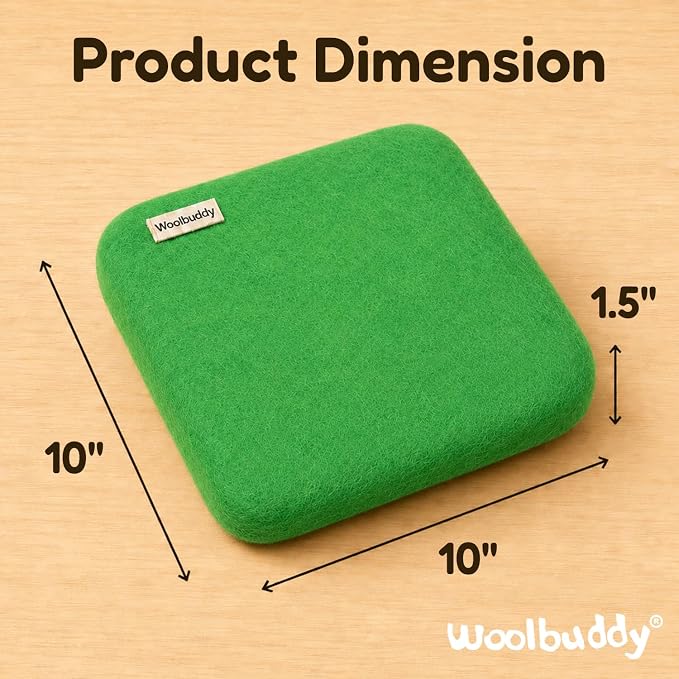 Woolbuddy Wool Felting Pad 10 x 10 x 1.5 Inch, Durable Needle Felting Mat - Image 3