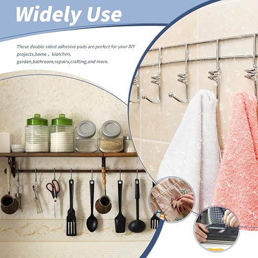 Double Sided Adhesive Pads, Heavy Duty Mounting Tape, Super-Sticky White Strong - Image 5