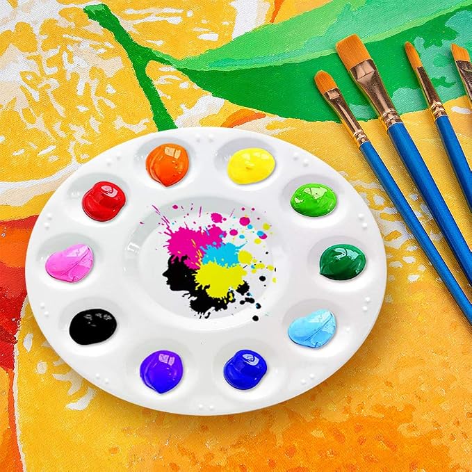 28pcs Paint Tray Palettes Plastic - Image 2