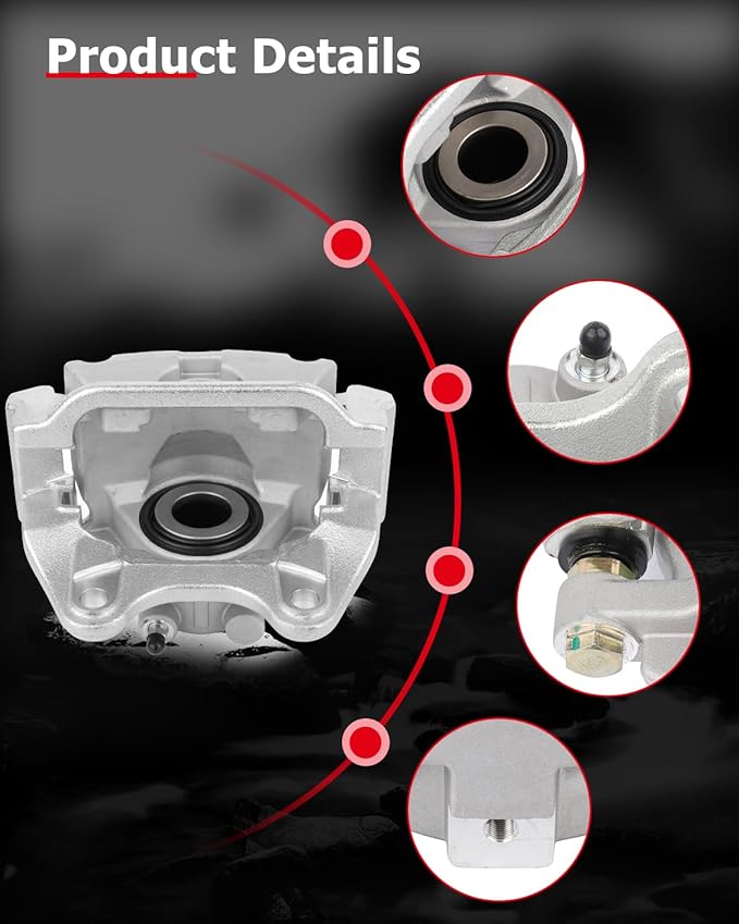 cciyu Rear Right Brake Caliper Assembly w/Bracket 18-B5031 For Cadillac 2007-2020,For Chevy 2007-2020,For GMC 2007-2020