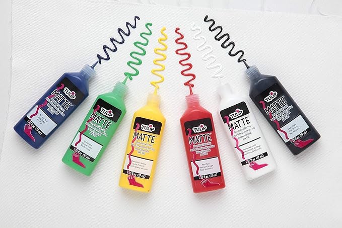 Tulip Puff Paint Matte Colors 6-pack, Nontoxic & Waterproof Craft Paint - Image 3