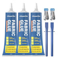 Fabric Glue Permanent, 150ml Extra Strong Fabric Adhesive, Washable Clear by GleamGlee