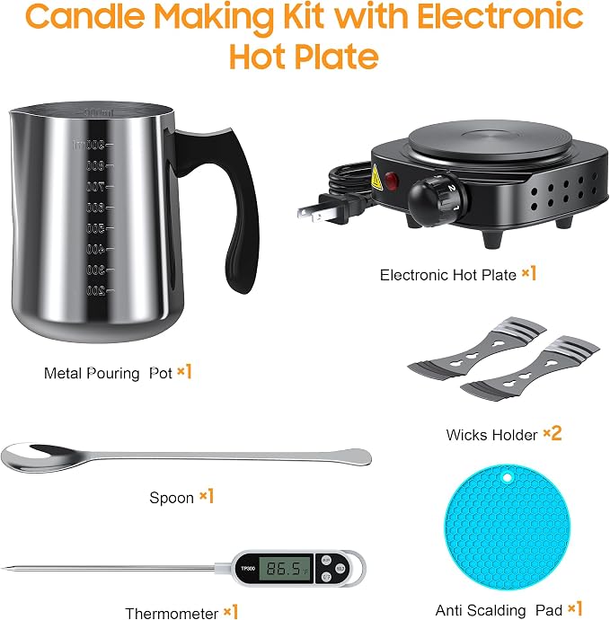 Ohcans Candle Making Kit with Electronic Hot Plate, Candle Making Kit - Image 2