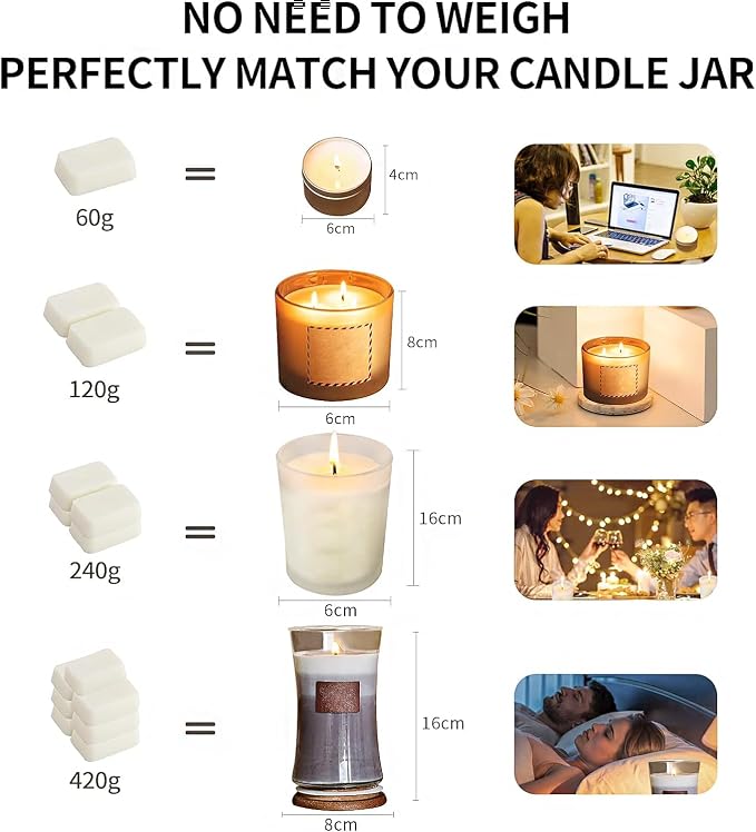 Candle Making Kit for Adults Beginners, Candle Making Supplies Include Soy Wax - Image 7