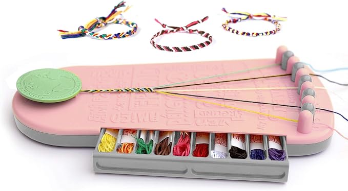 Choose Friendship Bracelet Making Kit – 20 Pre-Cut Threads, Portable Loom - Image 8