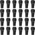 PATIKIL 4 mm Stop Peg Lock, 25 Pcs Pegboard Hooks Anti Sweep Theft Hook Locks Plastic Pegs for Mobile Accessories Shop Clothes Retail Security Display, Black