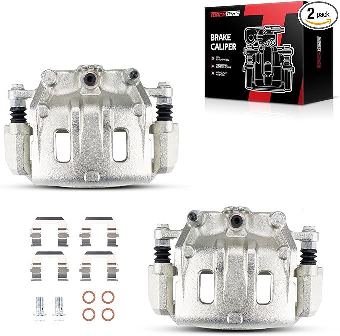 Torchbeam Front Brake Calipers Set for Chevrolet 2007-2009 Equinox, Chevrolet 2012-2015 Captiva Sport, Saturn 2008-2010 Vue, Front Left and Front Right Calipers Replace # 18B5056+18B5057