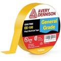 Avery Dennison Electrical Tape, General Use PVC Electric Tape, UL/CSA Listed Insulating Vinyl Tape for Electrical, Repairs, Automotive and Equipment, EE-100, ¾ in x 66 ft, Yellow, 1 Roll