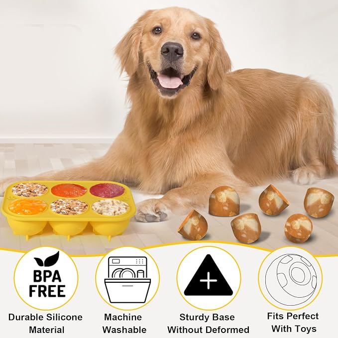 BABORUI Popsicles Molds Kit for Woof Pupsicle Large 25-75lbs, 12 Cavities - Image 6