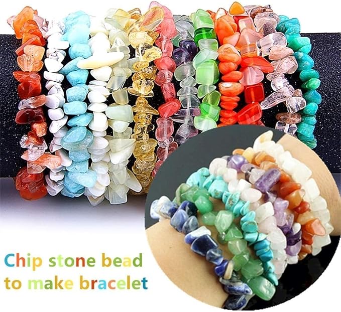 500pcs Natural Chip Stone Beads Multicolor 5mm to 8mm Irregular Gemstone - Image 7