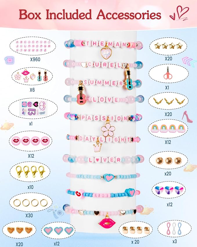 Goldwise Lover Themed Friendship Bracelet Kit - Image 7