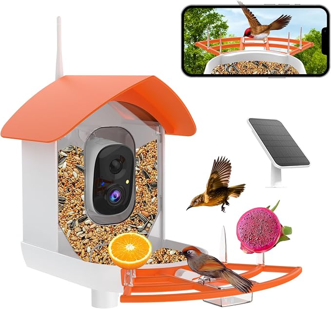 Bird Feeder with Camera, AI Identify Birds Species, Smart Birds Camera with by SecurityCameraBirdFeederCamera