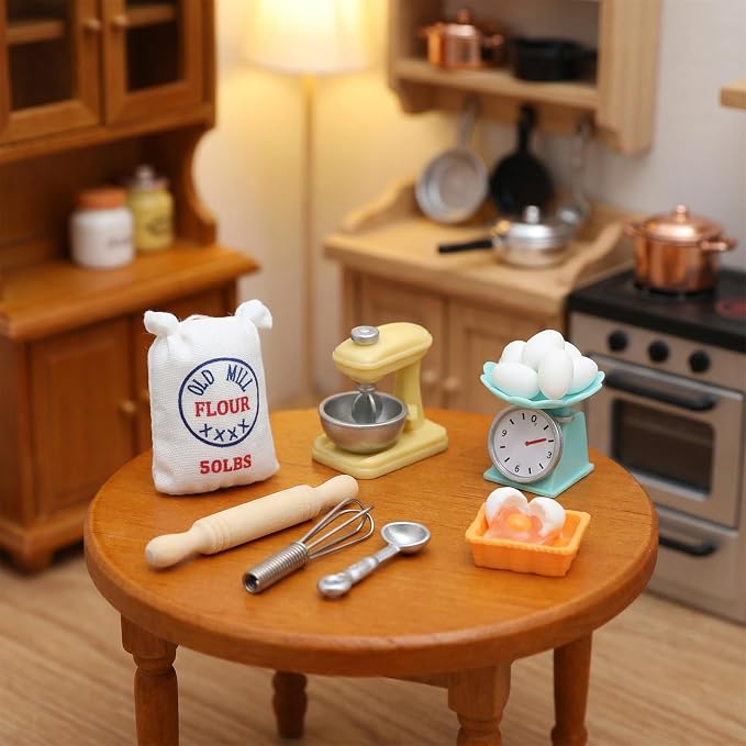 15PCS Miniature Dollhouse Kitchen Accessories, 1 12 Scale Mini Stuff - Image 3