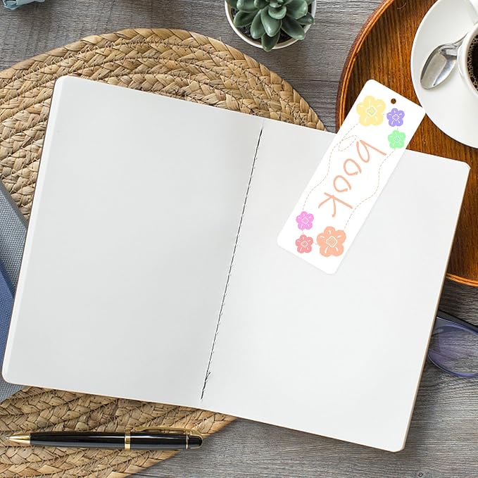 150 Pack DIY Craft White Bookmarks Blank Cardstock Bookmarks - Image 5