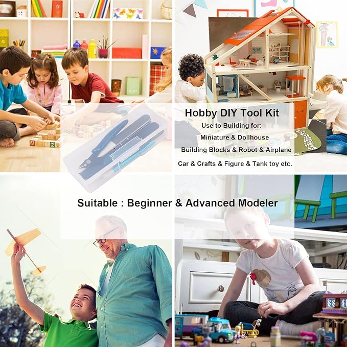 Spilay 16 Pcs Hobby Building Model DIY Tool Kit - Image 3