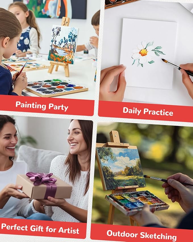 100 Pack 4x6 Inch Mini Painting Canvas Boards - Image 6