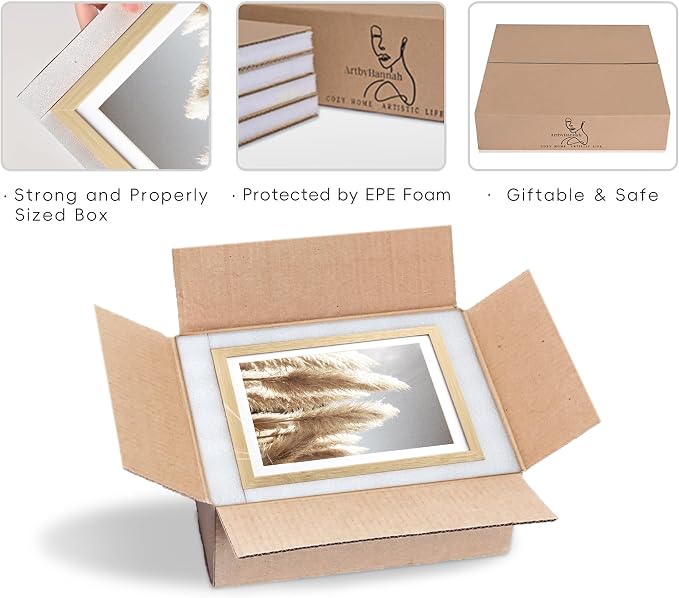 ArtbyHannah Gallery Wall Frame Set, 8 Pack Picture Frames Collage Wall Art Decor - Image 5