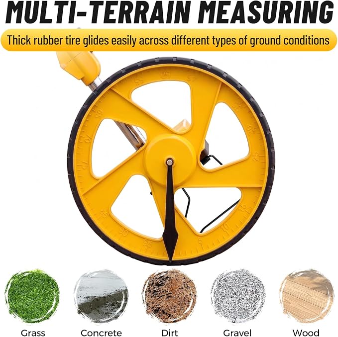 Zozen Measuring Wheel Digital Display, 20 Marking Flag&Holder, Foldable | - Image 6