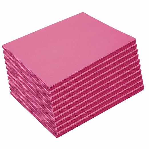 Colorations 9" x 12" Mediumweight Hot Pink Construction Paper, 500 Sheets | by Colorations