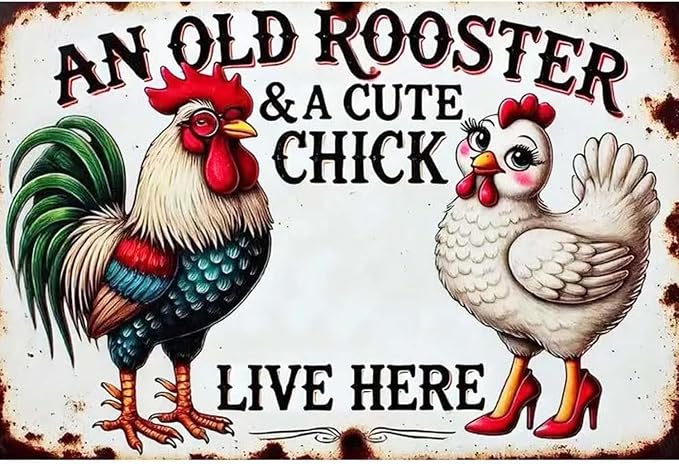 MjhRcll Chicken Stamped Cross Stitch Kits, Chicken Embroidery Starter Kit by MjhRcll