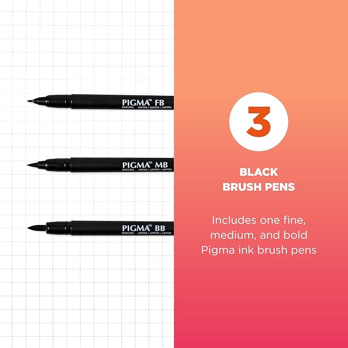 SAKURA Pigma Professional Brush Pens - Image 2