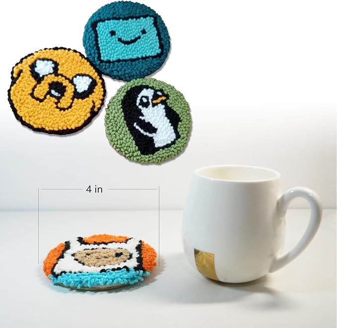 Siqinam Adventure-Time Punch Needle Kit-4 Pack Adventure Crochet Series Themed - Image 3