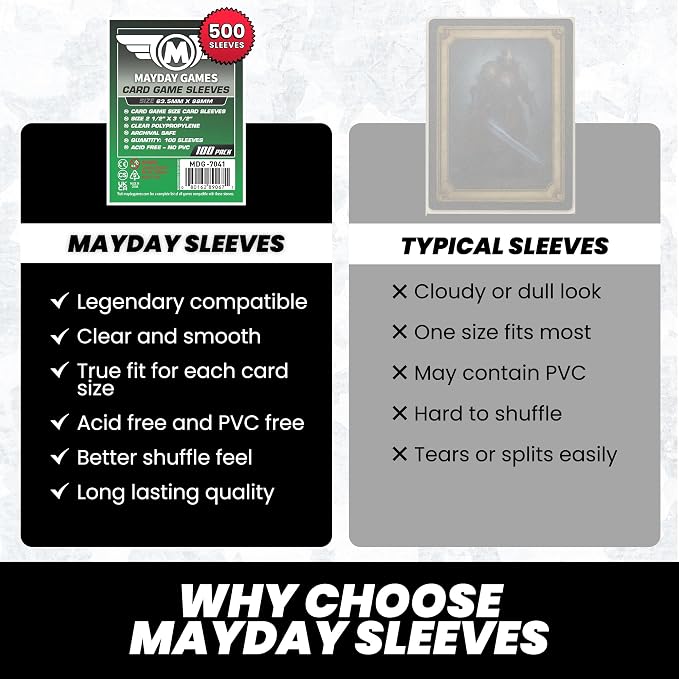 Mayday Games Legendary Game Accessory- Standard Card Sleeve Bundle - Image 6