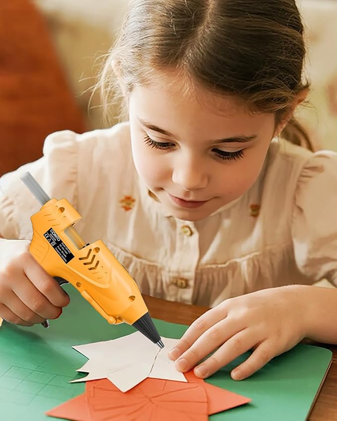 Mini Hot Glue Gun with 30 Glue Sticks, Precision Glue Flow, Extra-Long 55" Cord - Image 4