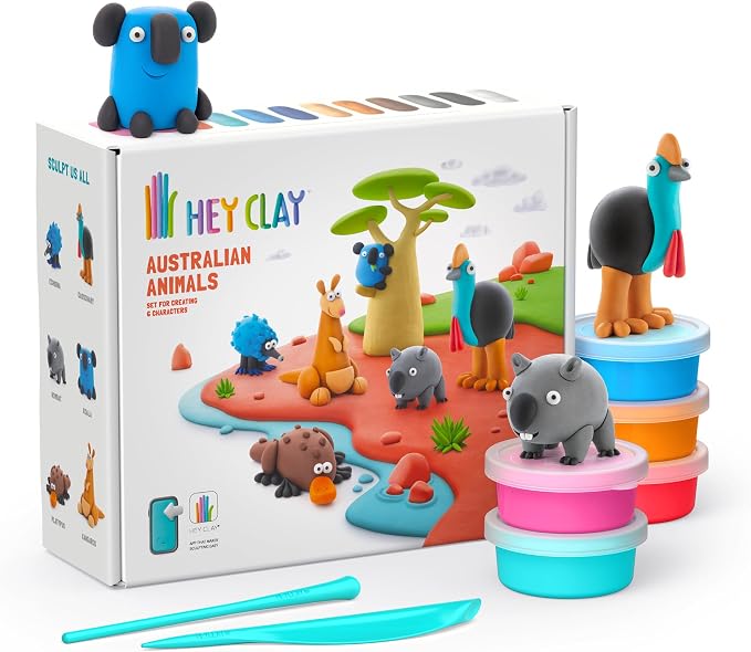 HEY CLAY Set - Colorful Modeling Air Dry Clay Kit by HEYCLAY