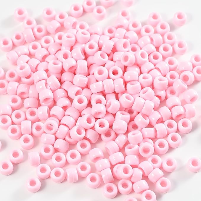 1000 Pcs Acrylic Pony Beads 6x9mm Bulk - Image 5