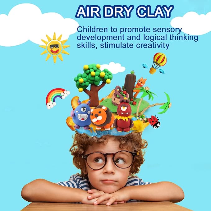 EDIFON Air Dry Clay, 48 Colors Modeling Clay - Image 7