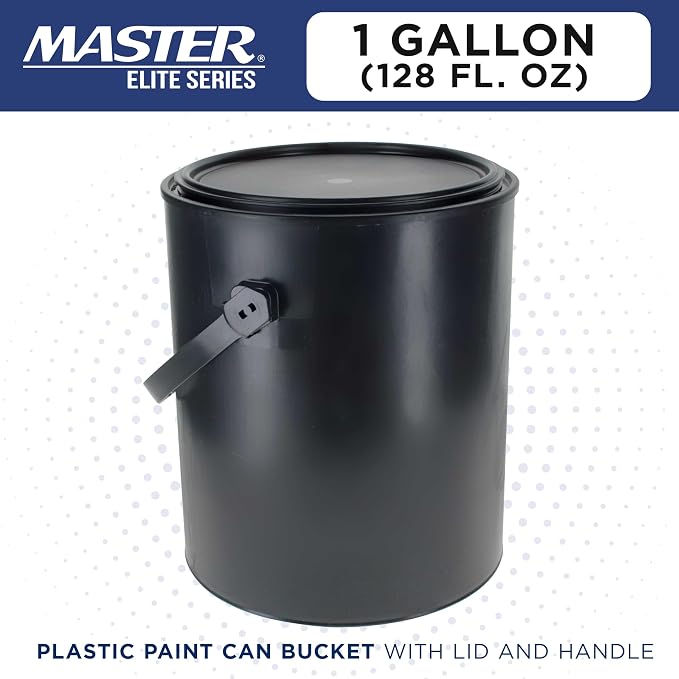 Master Elite 1 Gallon Empty Plastic Paint Can Bucket - Image 2