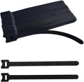 60 PCS 8 Inches Black Reusable Cable Ties, Cable Organizer, Cord Wrap and Hook by Unknown