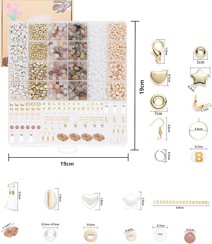Xylise Jewelry Making Supplies Kit Natural Stone Beads - Image 3