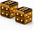 2PCS Crystal D6 Dice, 16mm Natural Gemstone Mahjong Dice Set Stone Dice by YEMEKO