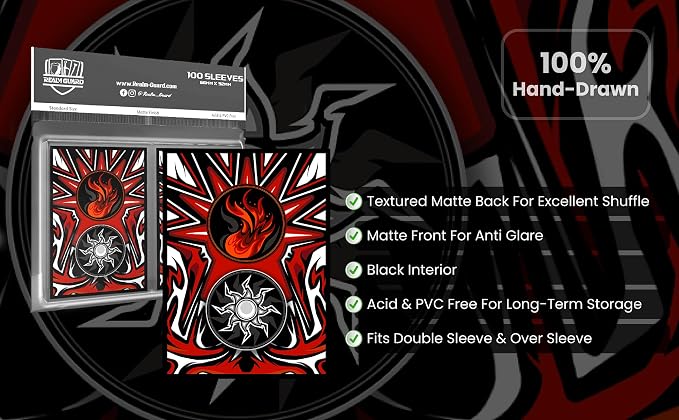 100ct Textured Matte TCG/MTG Card Art Sleeves - Image 5