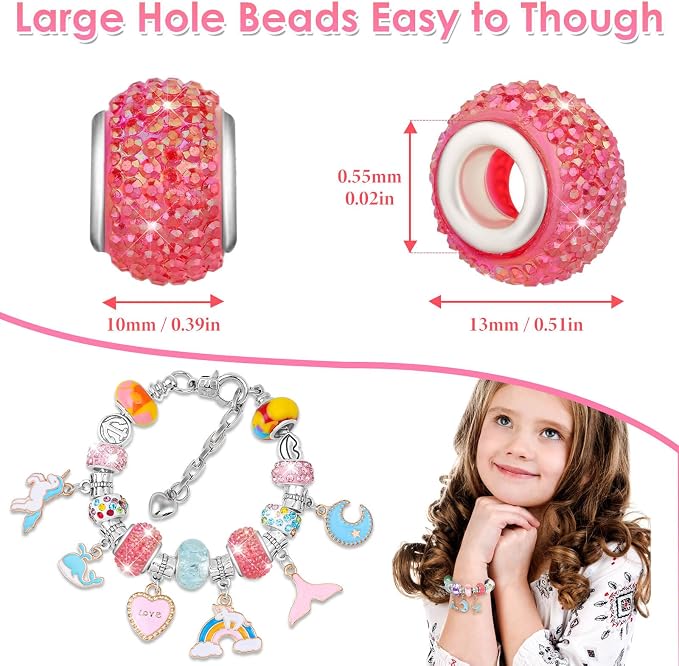 Cludoo 240 Piece Large Hole Beads - Image 6