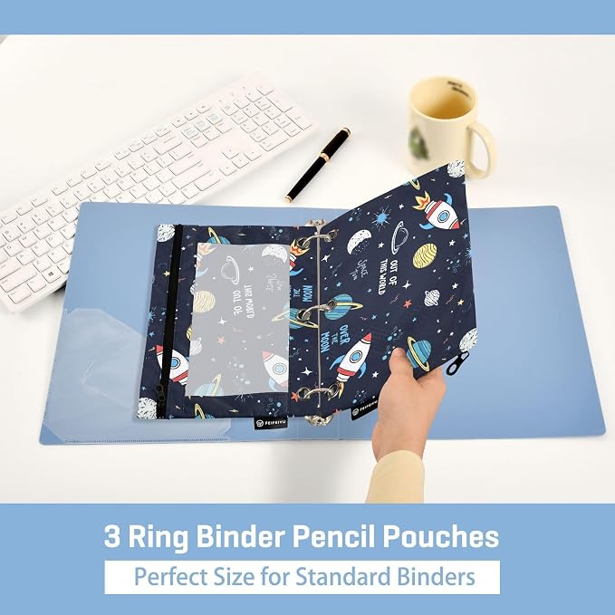 Space Rocket Planet Pencil Pouch - Image 4