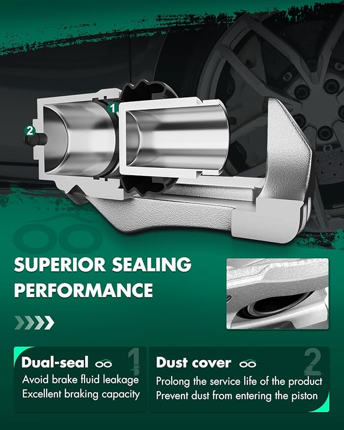 SCITOO Rear Brake Calipers With Bracket 19B6992 19B6993 Compatible For Lexus For ES300h 2013-2018,For Lexus For ES350 2013-2018,For Toyota For Avalon 2013-2018,For Toyota For Camry 2012-2017