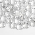 1lb Clear Glass Beads for Vases, Glass Pebbles by MBKHFLL
