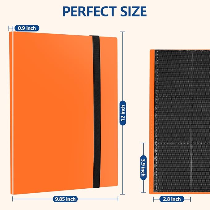 Card Binder, EDUDIIU 9 Pockets Premium Trading Card Binders, Cards Collection - Image 6