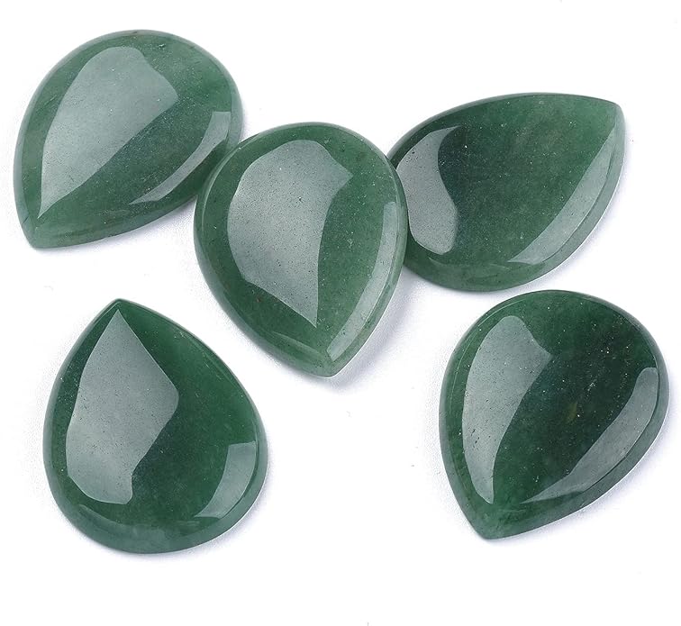 Fashewelry Natural Teardrop Flat Back Cabochons Beads by FASHEWELRY